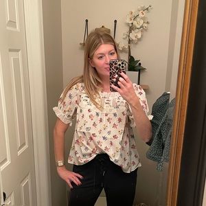 Doen floral Frances top medium